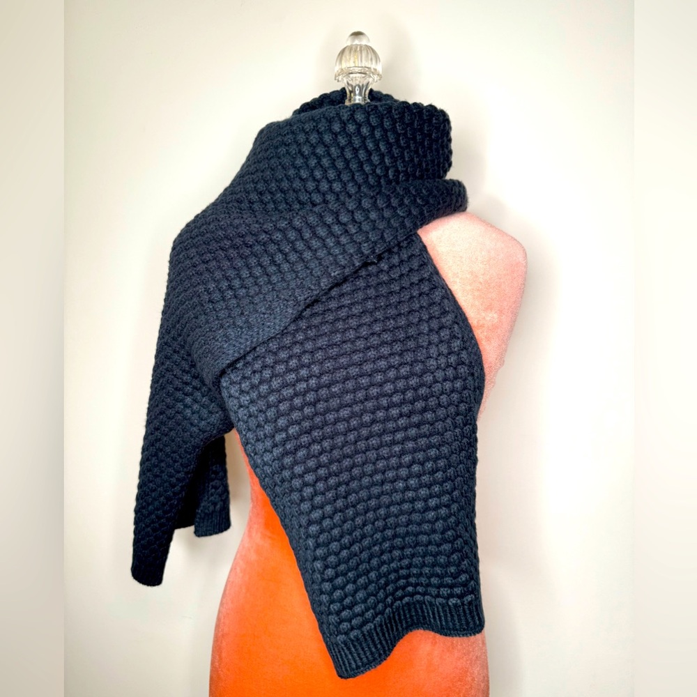 Evsie Girls Midnight Blue Knit Scarf Shawl